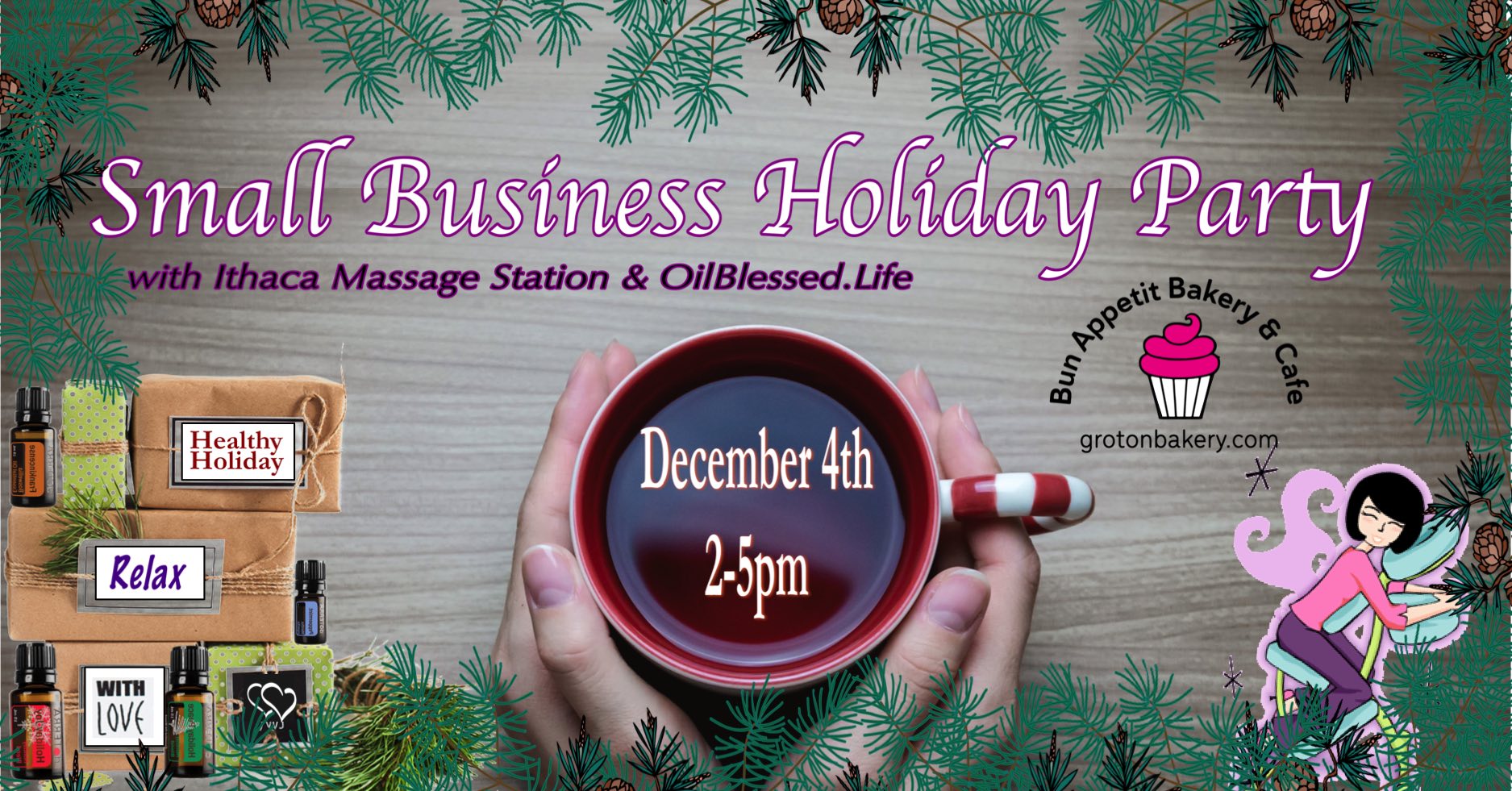 Small Business Holiday Party @ Bun Appetit Bakery & Cafe